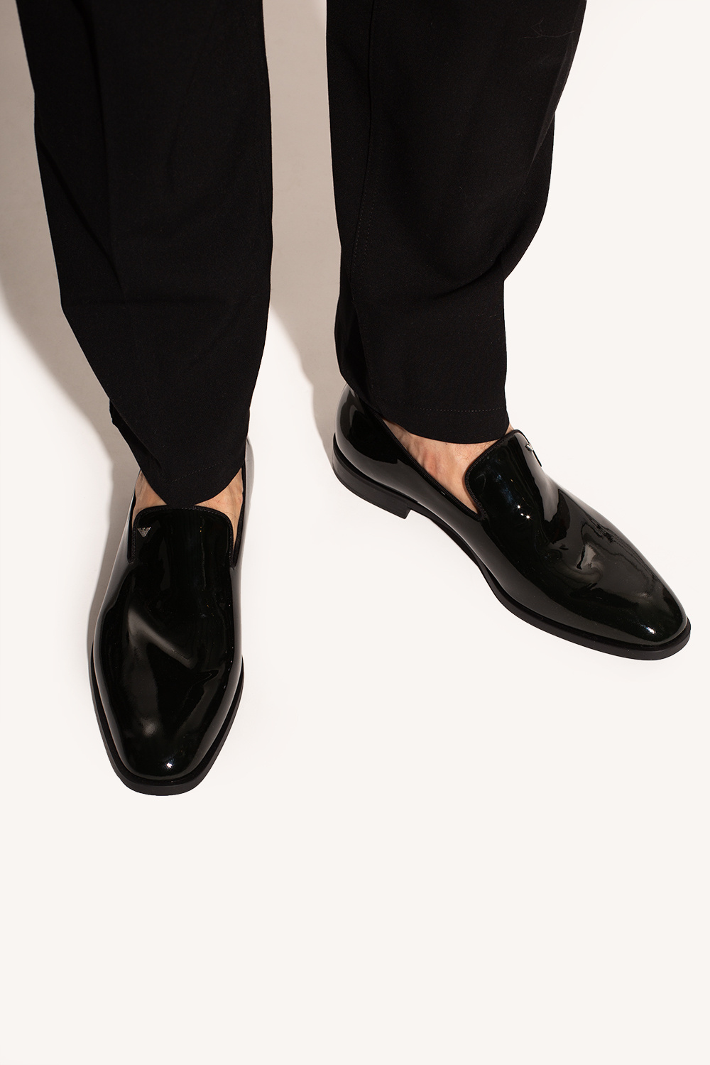 Emporio Armani Patent leather loafers